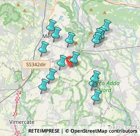 Mappa Viale Rimembranze, 23878 Verderio LC, Italia (3.33867)