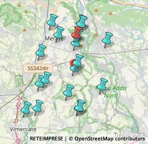 Mappa Viale Rimembranze, 23878 Verderio LC, Italia (3.72211)