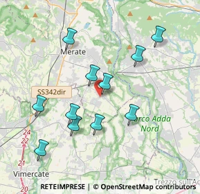 Mappa Viale Rimembranze, 23878 Verderio LC, Italia (3.66364)