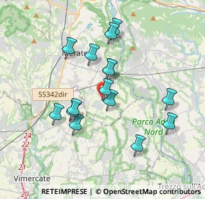 Mappa Viale Rimembranze, 23878 Verderio LC, Italia (3.20067)