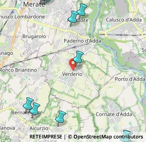 Mappa Viale Rimembranze, 23878 Verderio LC, Italia (3.28)