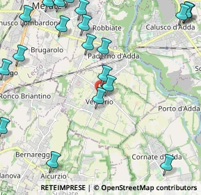 Mappa Viale Rimembranze, 23878 Verderio LC, Italia (2.955)