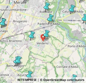 Mappa Viale Rimembranze, 23878 Verderio LC, Italia (3.24533)