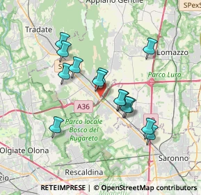 Mappa Via Lazzaretto, 22076 Mozzate CO, Italia (3.07571)