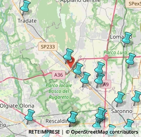 Mappa Via Lazzaretto, 22076 Mozzate CO, Italia (6.122)