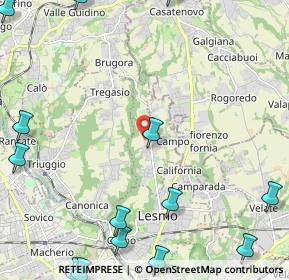 Mappa Via Don Biagio Volonteri, 20856 Correzzana MB, Italia (3.45143)