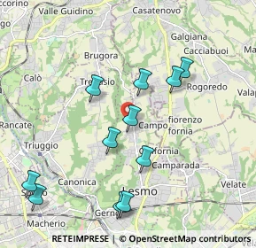 Mappa Via Don Biagio Volonteri, 20856 Correzzana MB, Italia (2.01455)