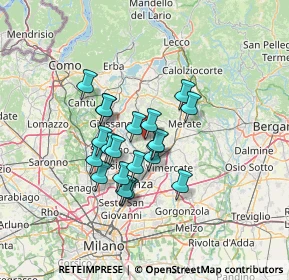 Mappa Via Don Biagio Volonteri, 20856 Correzzana MB, Italia (10.066)