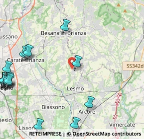Mappa Via Don Biagio Volonteri, 20856 Correzzana MB, Italia (6.528)
