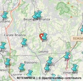 Mappa Via Don Biagio Volonteri, 20856 Correzzana MB, Italia (6.673)
