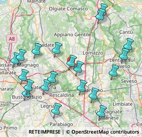 Mappa Via Polo Marco, 21040 Cislago VA, Italia (9.2505)