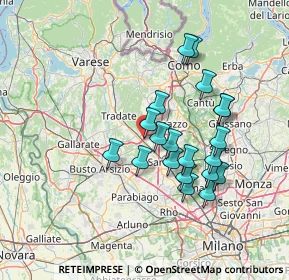 Mappa Via Polo Marco, 21040 Cislago VA, Italia (12.5795)