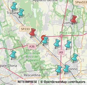 Mappa Via Polo Marco, 21040 Cislago VA, Italia (5.01818)