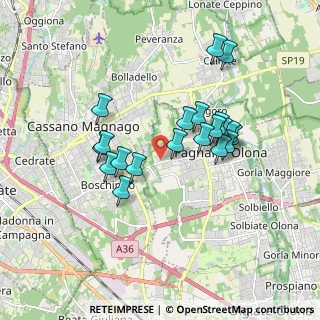 Mappa Via Martiri della Libertà, 21054 Fagnano Olona VA, Italia (1.552)