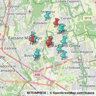 Mappa Via Martiri della Libertà, 21054 Fagnano Olona VA, Italia (1.40429)