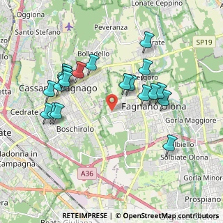Mappa Via Martiri della Libertà, 21054 Fagnano Olona VA, Italia (1.92)