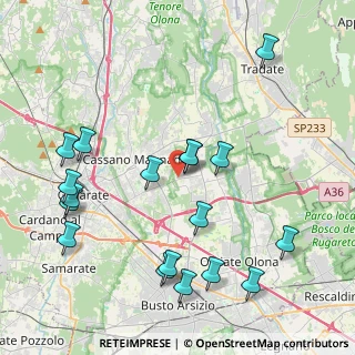 Mappa Via Martiri della Libertà, 21054 Fagnano Olona VA, Italia (4.65333)
