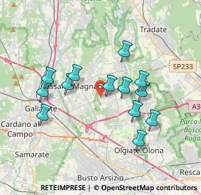 Mappa Via Martiri della Libertà, 21054 Fagnano Olona VA, Italia (3.29692)