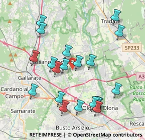 Mappa Via Martiri della Libertà, 21054 Fagnano Olona VA, Italia (4.09)