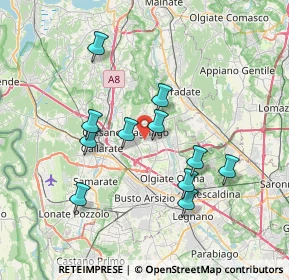 Mappa Via Martiri della Libertà, 21054 Fagnano Olona VA, Italia (6.64182)