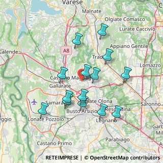 Mappa Via Martiri della Libertà, 21054 Fagnano Olona VA, Italia (6.75)