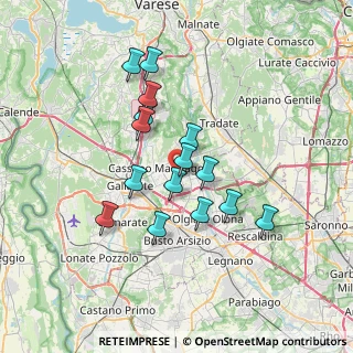 Mappa Via Martiri della Libertà, 21054 Fagnano Olona VA, Italia (5.91667)