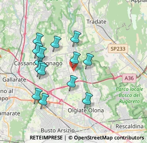 Mappa Via della Vittoria, 21054 Fagnano Olona VA, Italia (3.42786)