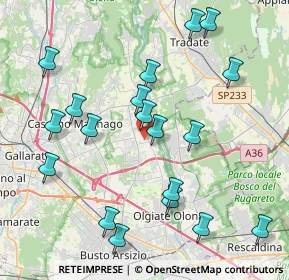 Mappa Via della Vittoria, 21054 Fagnano Olona VA, Italia (4.41105)