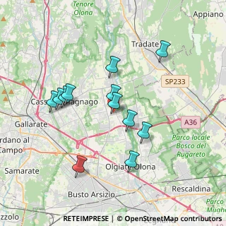 Mappa Via della Vittoria, 21054 Fagnano Olona VA, Italia (3.3775)