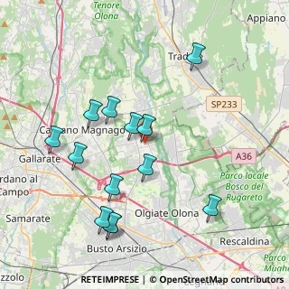Mappa Via della Vittoria, 21054 Fagnano Olona VA, Italia (4.07077)