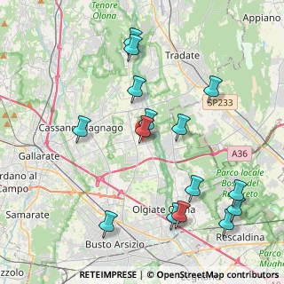 Mappa Via della Vittoria, 21054 Fagnano Olona VA, Italia (4.48667)