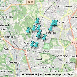 Mappa Via Trieste, 20821 Meda MB, Italia (1.05769)