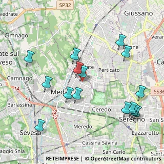 Mappa Via Trieste, 20821 Meda MB, Italia (2.224)