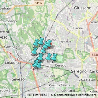 Mappa Via Trieste, 20821 Meda MB, Italia (1.31846)