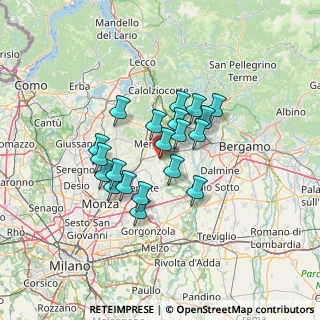 Mappa Via dei Tigli, 23878 Verderio LC, Italia (10.083)