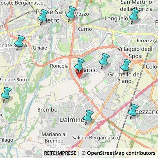Mappa Via Dante Alighieri, 24048 Treviolo BG, Italia (3.18)