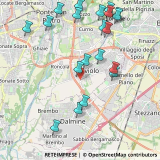 Mappa Via Dante Alighieri, 24048 Treviolo BG, Italia (2.608)