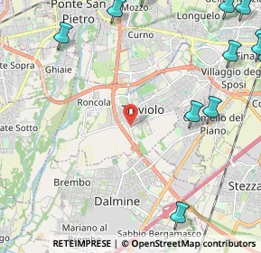 Mappa Via Dante Alighieri, 24048 Treviolo BG, Italia (3.61214)