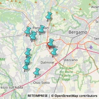 Mappa Via Dante Alighieri, 24048 Treviolo BG, Italia (3.76909)