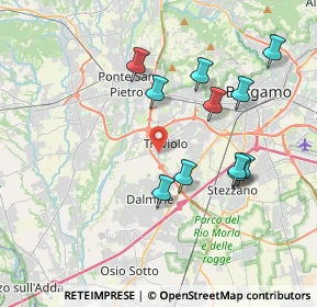 Mappa Via Dante Alighieri, 24048 Treviolo BG, Italia (3.67727)