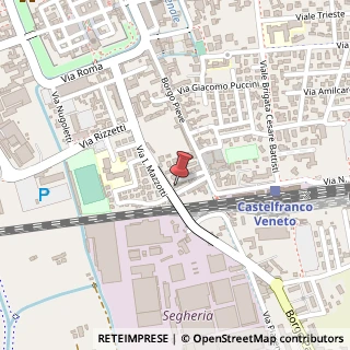 Mappa Via Paolo Piazza, 22, 31033 Castelfranco Veneto, Treviso (Veneto)