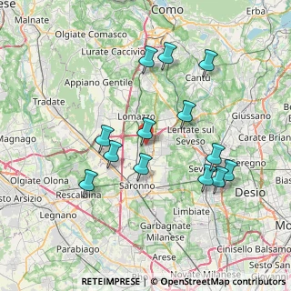 Mappa 22069 Rovellasca CO, Italia (7.28538)