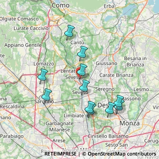 Mappa Via Ticino, 20823 Lentate sul Seveso MB, Italia (7.47727)