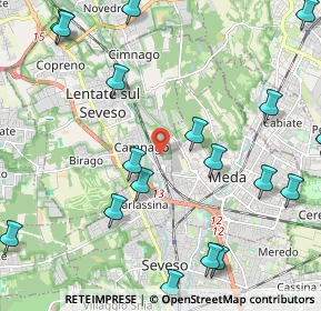 Mappa Via Ticino, 20823 Lentate sul Seveso MB, Italia (2.928)