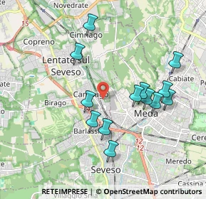 Mappa Via Ticino, 20823 Lentate sul Seveso MB, Italia (1.81308)