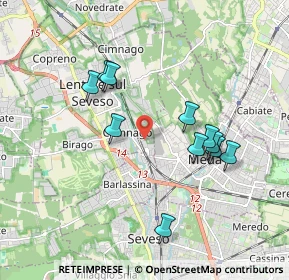 Mappa Via Ticino, 20823 Lentate sul Seveso MB, Italia (1.73)