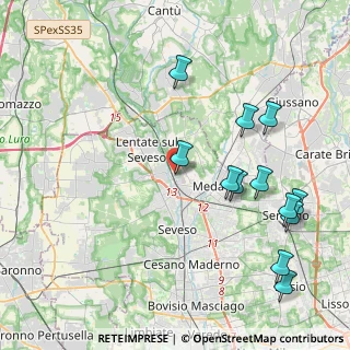 Mappa Via Ticino, 20823 Lentate sul Seveso MB, Italia (4.6725)