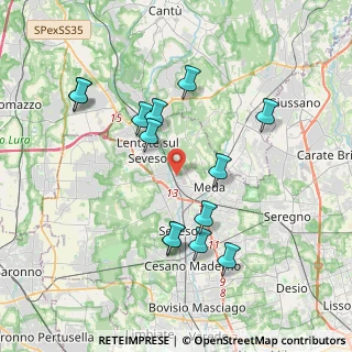 Mappa Via Ticino, 20823 Lentate sul Seveso MB, Italia (3.81154)