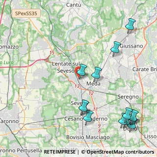 Mappa Via Ticino, 20823 Lentate sul Seveso MB, Italia (5.52308)
