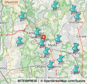 Mappa Via Ticino, 20823 Lentate sul Seveso MB, Italia (4.77429)